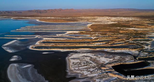景泰盐沼湿地暮秋风景异