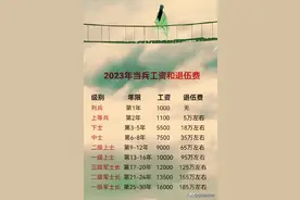 终于有人把“当兵工资和退伍费”整理出来了，收藏看看，仅供参考图片