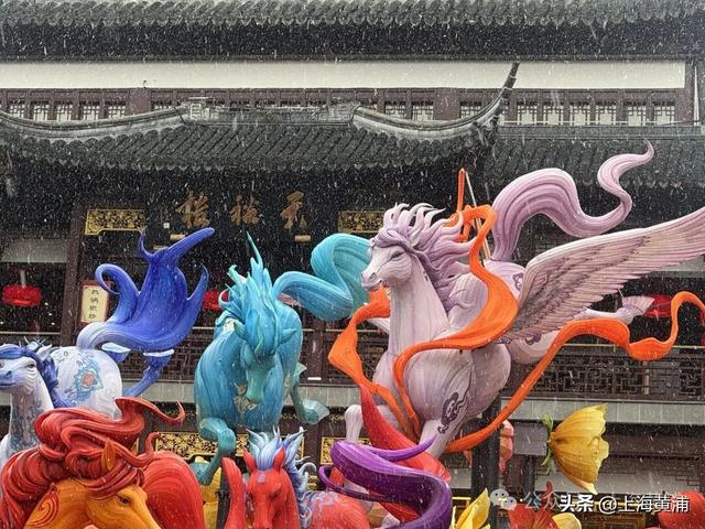 雪落豫园，绘就江南诗意画卷