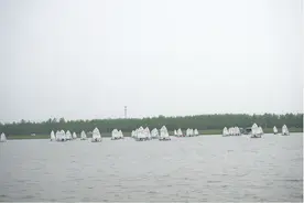 “帆”星点点，朱海休闲运动小镇湖面沸腾了！图片