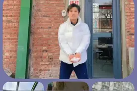 兄妹俩玩疯了，解清帅给大妹扬雪花拍视频，女友也喜欢这个游戏！图片
