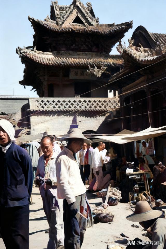 1942年，日本摄影师镜头里的山西沁水县，看看真实的汉奸嘴脸