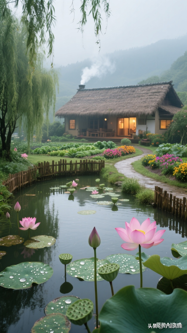这么美的荷花美景，我该与谁分享呢？