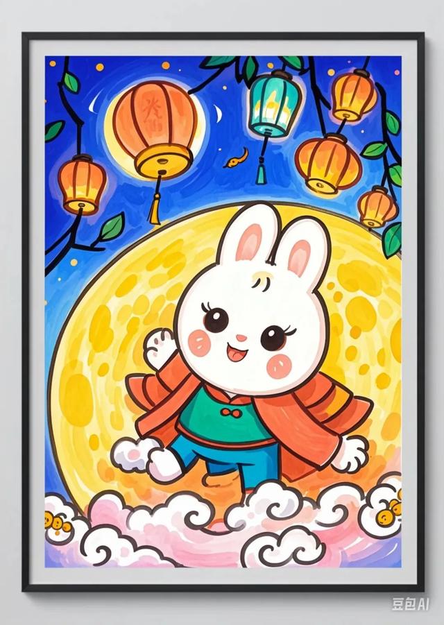 简笔画最全中秋节主题绘画＋绘画思路，张张创意满满！