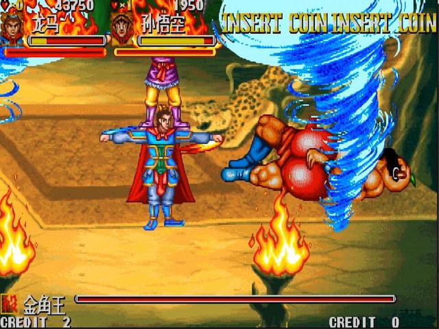 街机游戏《西游释厄传》最无耻的打法，把BOSS提前拖出来打