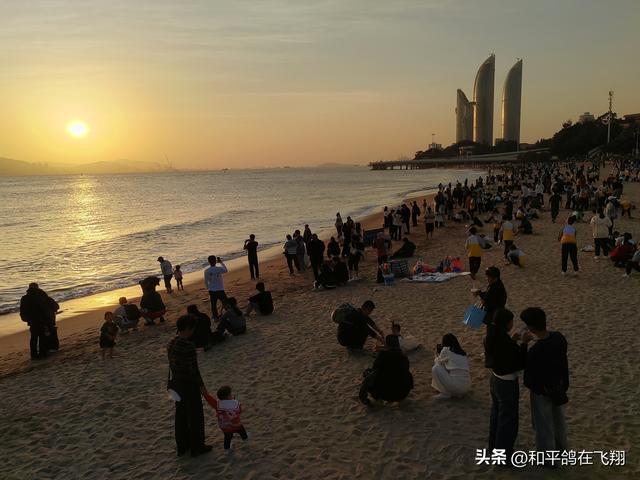 厦门海滨的落日之梦