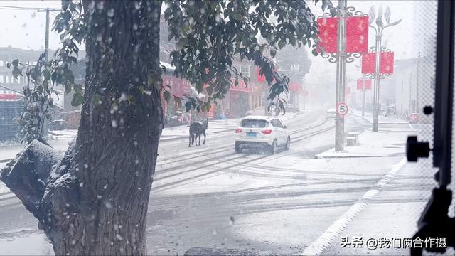 一匹黑马暴雪中压马路，夫妻房车旅居川西，靠充电桩续命！