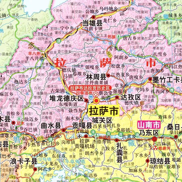 西藏6个地级市，那曲海拔高，林芝和昌都像南方，拉萨第一大城市