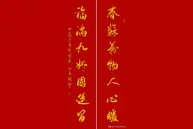 河山锦绣龙蛇笔——2025年经典春联书法欣赏图片