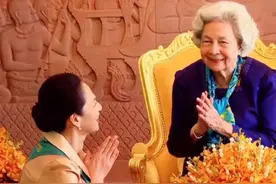 看了88岁柬埔寨太后飞北京，才彻底明白，什么叫“顶级富贵相”图片