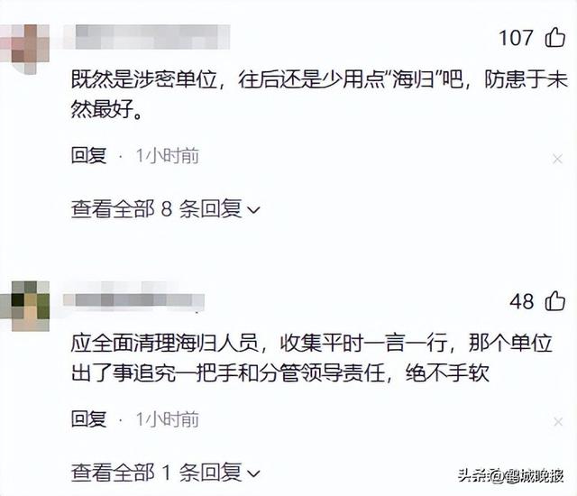 海归博士泄机密判无期，董明珠那句 “绝不用海归”，如今听更刺耳了