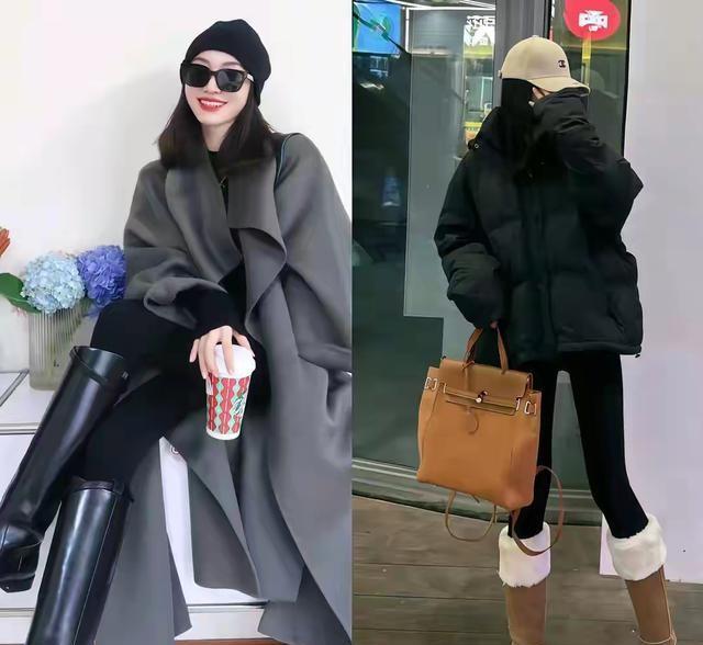 看了宋佳的大衣穿搭，我悟了：大衣不配打底裤，鞋穿低跟	，更优雅