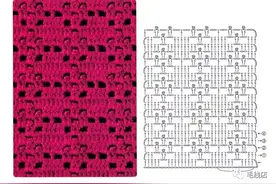 今天给大家献上几十款比较有特色的钩针花样，接住这波图解大餐吧图片