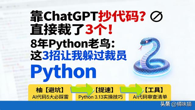 如何让gpt优化代码（别再瞎抄 ChatGPT 代码了3 个同事被裁 这 3 个 Python 保命技巧赶紧学）