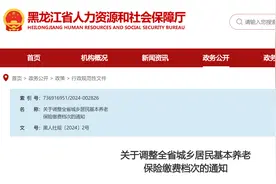明年1月起，黑龙江城乡居民社保缴费档次调整，标准进入全国前十图片