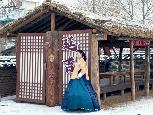 来延吉当一天在逃公主！冰雪民俗园太出片了