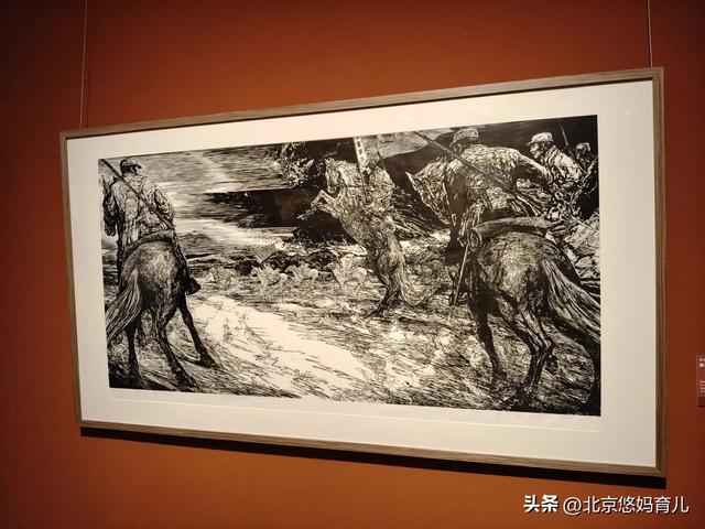 带孩子去中国美术馆参观“人民必胜”主题展,爱国主义教育太深刻