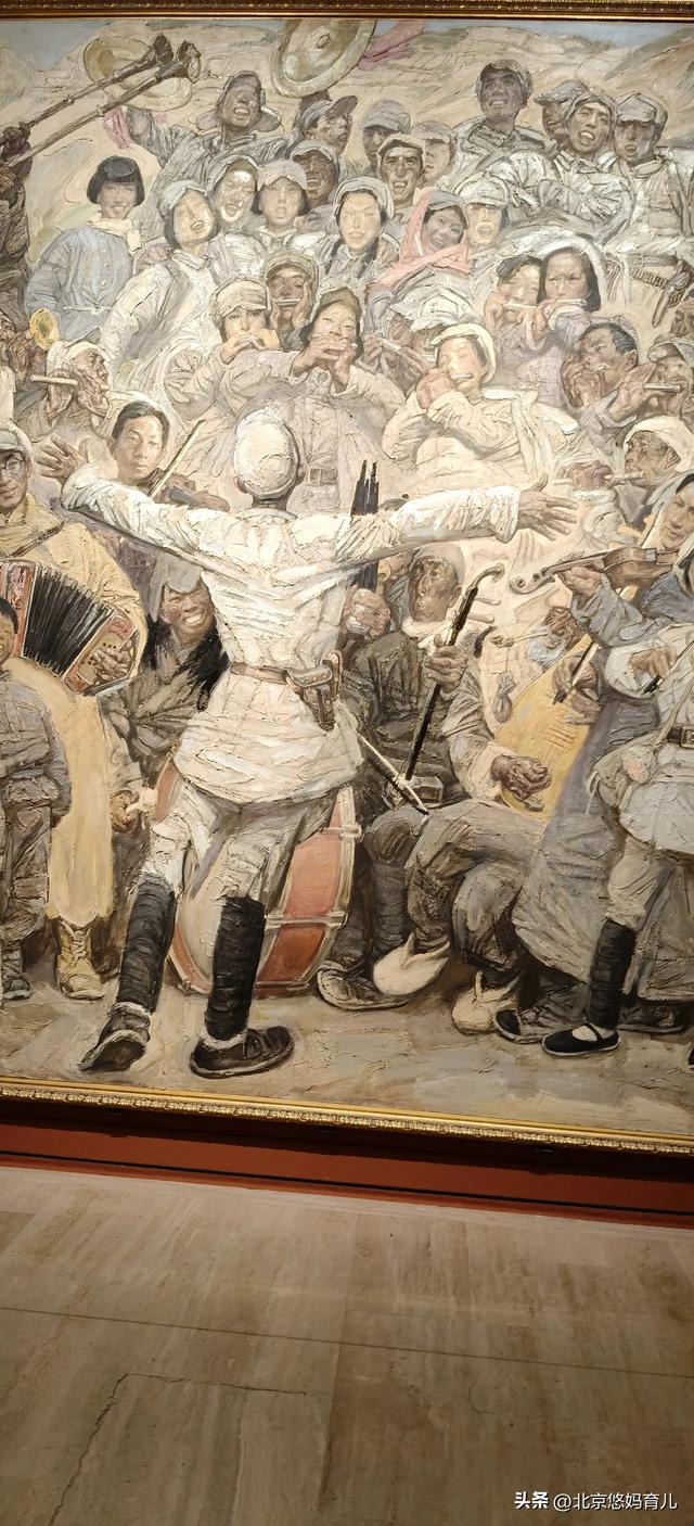带孩子去中国美术馆参观“人民必胜”主题展，爱国主义教育太深刻