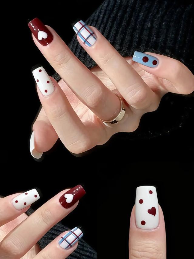 短甲美甲｜复古时尚～英伦学院风