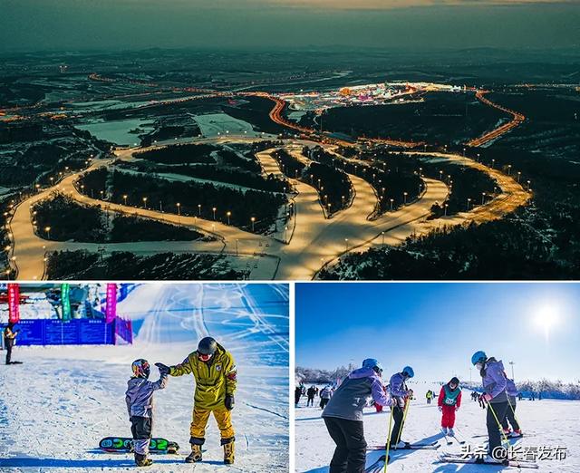 长春天定山滑雪场今日开板啦!