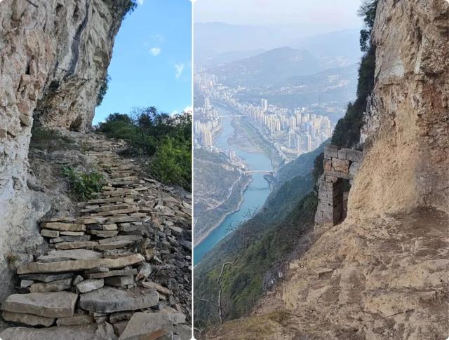 重庆乌江千米悬崖上的石门古寨，一般人不敢踏过寨门