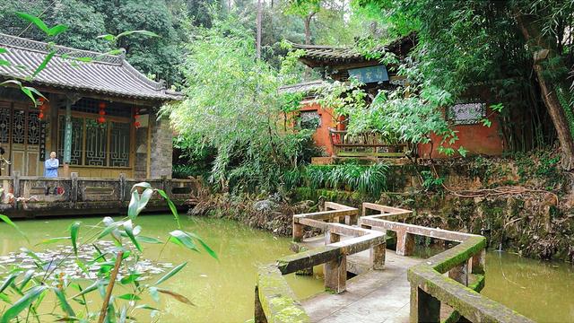 明代白龙寺，徐霞客到此一游，百年茶花，白龙盘锯而成潭