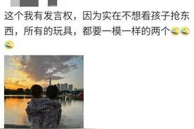 为啥双胞胎的东西都要一模一样？评论区宝妈们的回答无奈又好笑图片