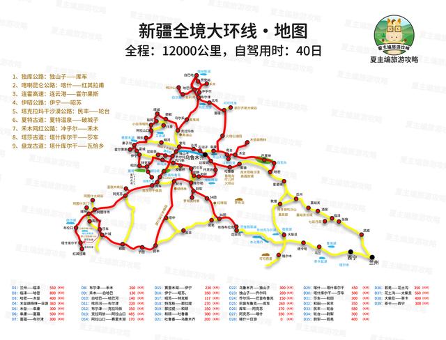 全国自驾线路图全集：自费20000元做的地图，覆盖中国最美省份！