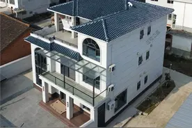 专业施工队盖房真不贵，陕西39万别墅院子全做好，看了真心动！图片