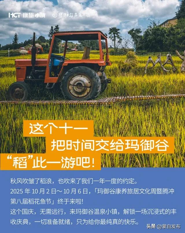 中秋国庆游腾冲丨赴玛御谷之约，“稻” 此一游赏满田秋浪