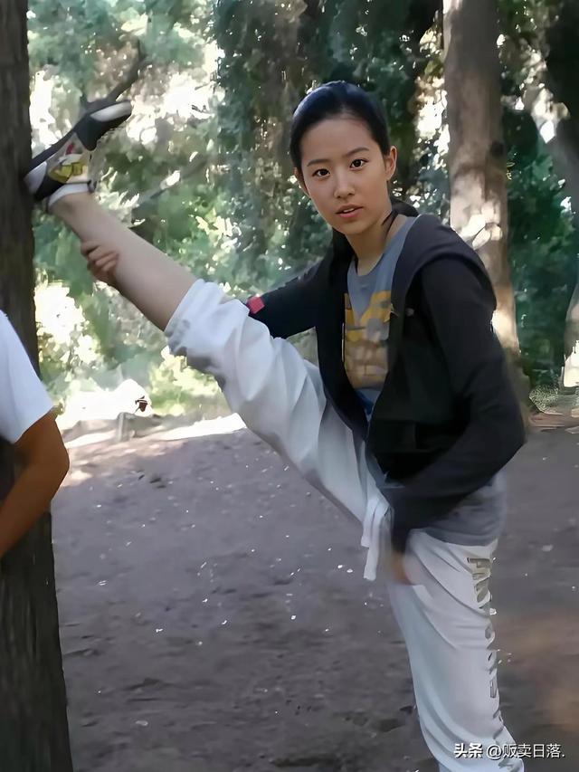 刘亦菲早年武术训练照片，我都没看出来她这么多才多艺啊