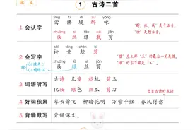 二年级下册语文，1-25课语文笔记《背记清单》(24页)，收藏备用图片