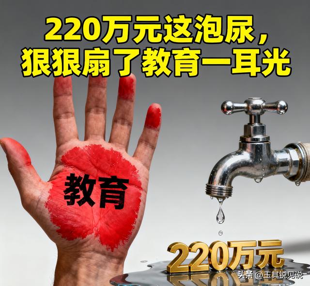 220万元这泡尿，狠狠扇了教育一耳光
