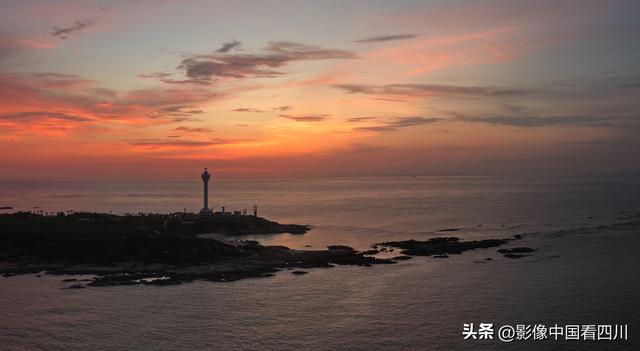 海南文昌：木兰灯塔落日美景
