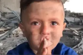 泪目！这是来自加沙几岁孩子的心声：请停止战争！图片