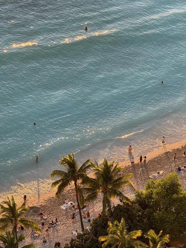 夏威夷州的怀基基海滩