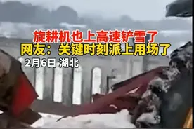 "湖北惊现旋耕机车队！铲除冰雪，让高速公路重新恢复畅通！"图片