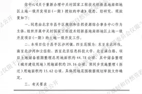111公顷，这个土地一级开发项目迎来新进展图片