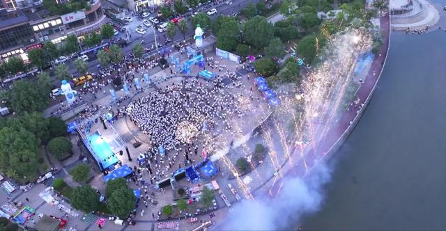 粉色落日、绚丽烟花!江西这里太浪漫了,你在现场吗?