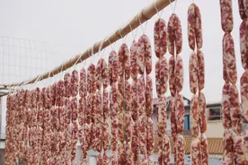 每年都做几十斤的原味香肠，30年经典配方，没有添加剂，好吃放心图片