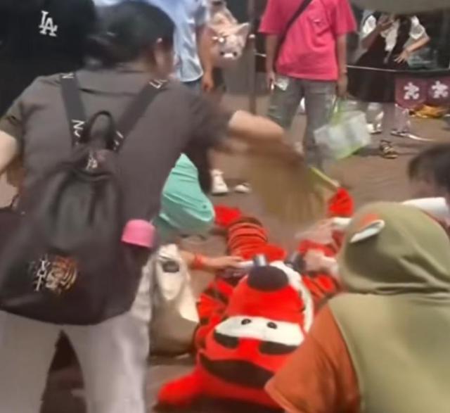事发上海迪士尼！“跳跳虎”突然晕厥倒地，有游客在旁边扇风，最新回应→