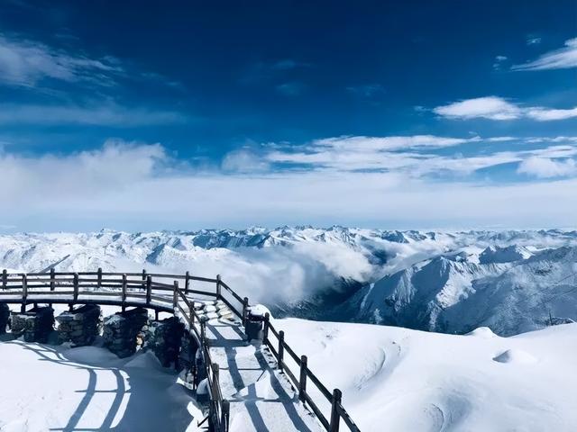达古冰川冬日雪景图鉴，每一帧都能当壁纸