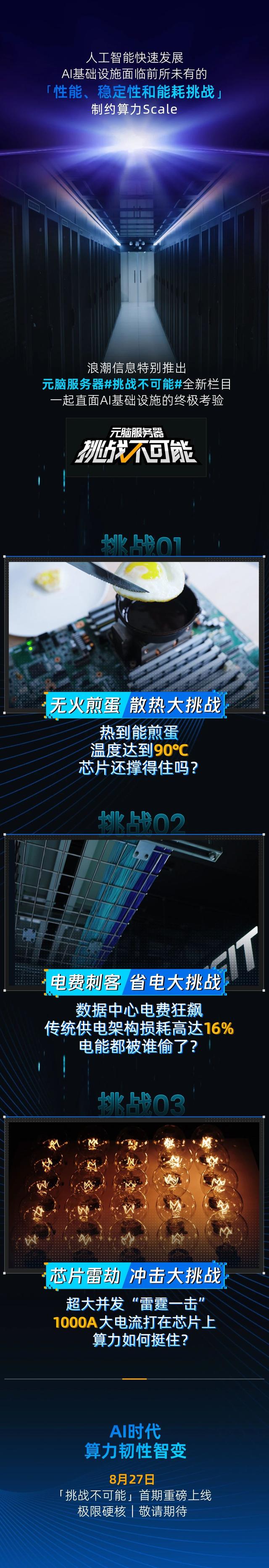 8月27日开“炼”！『元脑服务器，挑战不可能』开启算力硬核考验