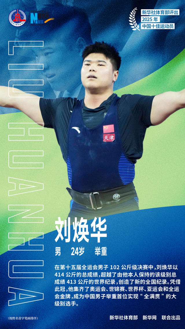 新华社体育部评出2025年中国十佳运动员