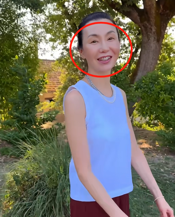 苹果肌肿胀，脸部馒化，60岁张曼玉近照曝光，不老女神滤镜稀碎