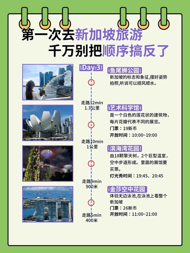 🇸🇬新加坡4日游超详细攻略第一次去千万别把顺序搞反了