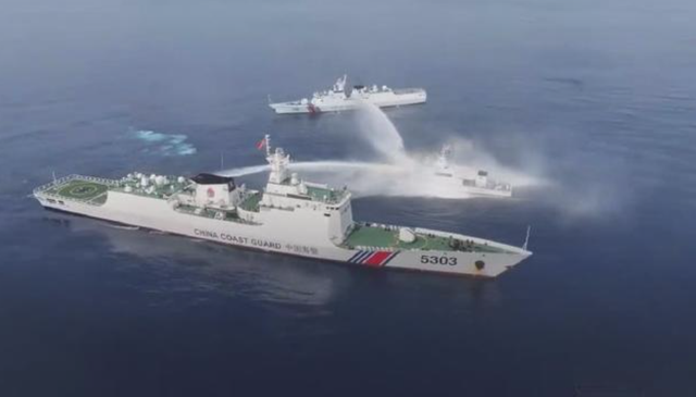 突发！菲律宾西部海岸发生对峙！052D和054A冲到菲律宾家门口