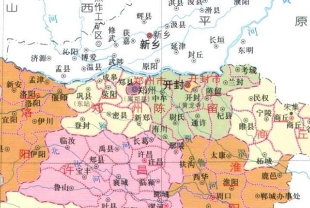 1952年河南郑州下辖16个县，包括山东东明，如今仅有6个县！