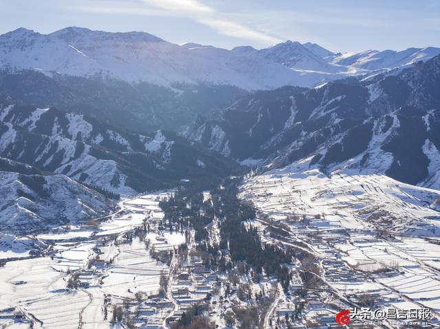 吉木萨尔渭户沟：雪落山林披银装 冬日画卷藏诗意