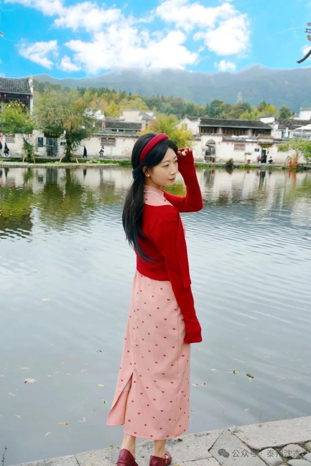 汉服旗袍美女秀宏村